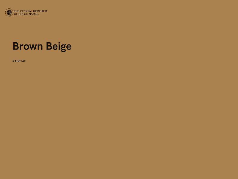 #AB814F - Brown Beige color image