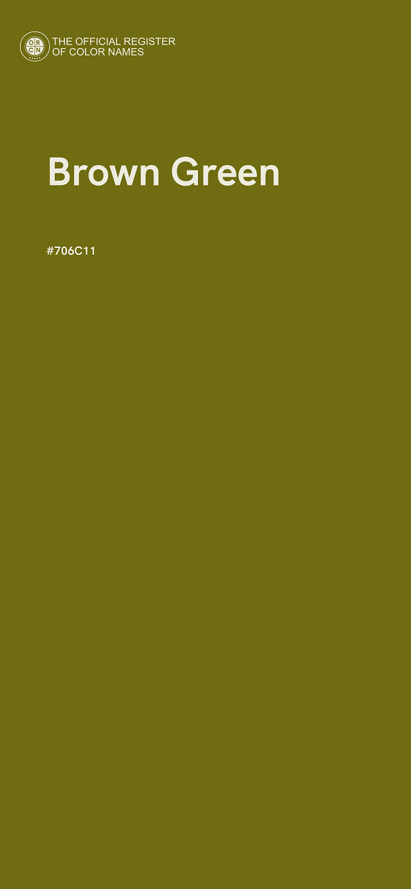 #706C11 - Brown Green color image