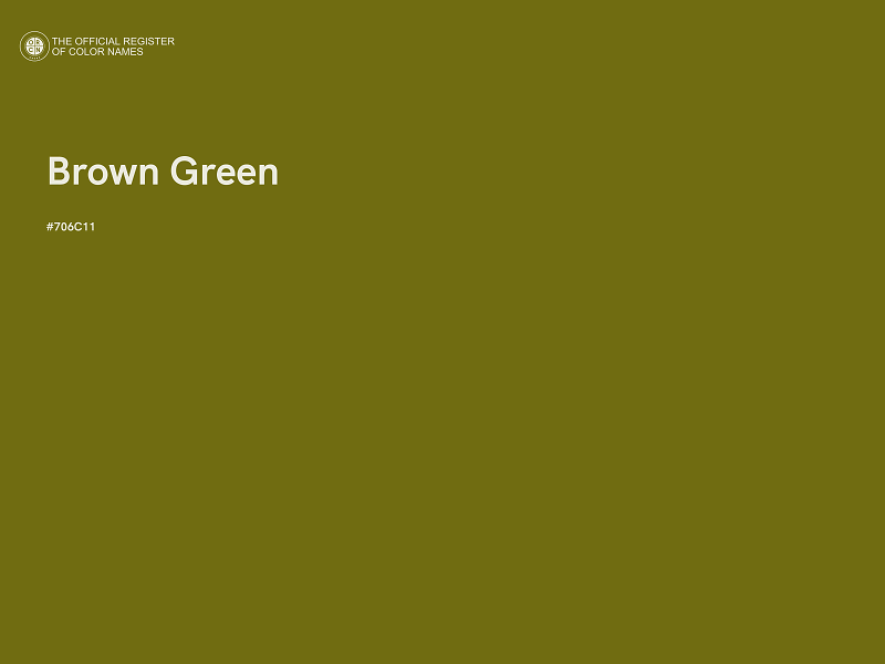 #706C11 - Brown Green color image