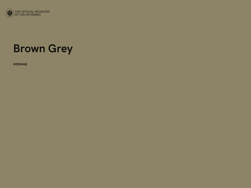 #8D8468 - Brown Grey color image