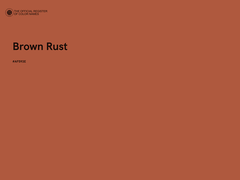 #AF593E - Brown Rust color image