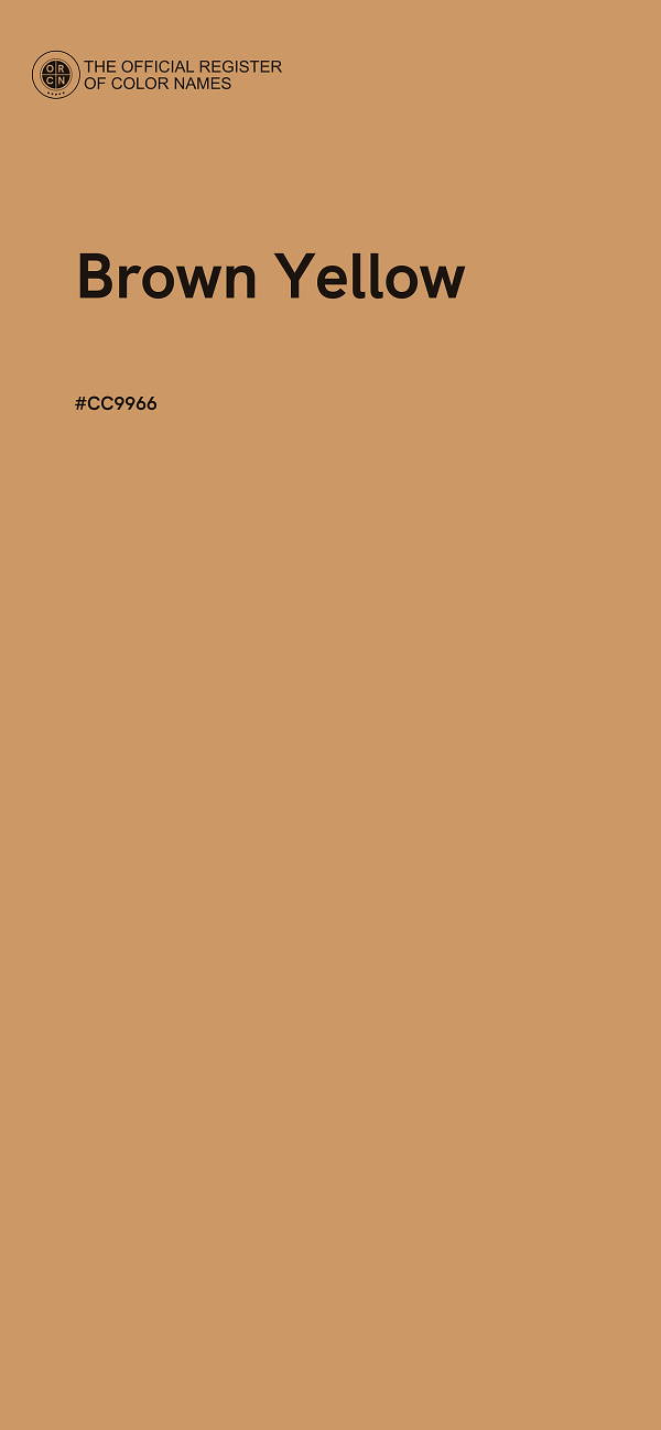 #CC9966 - Brown Yellow color image