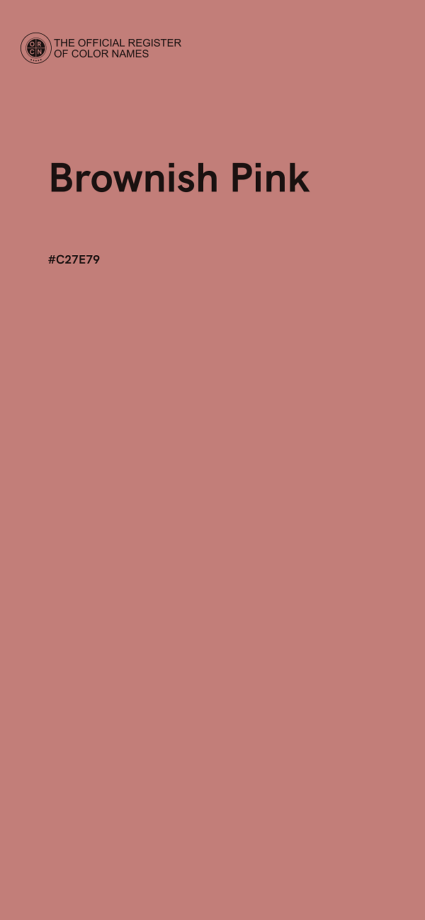 #C27E79 - Brownish Pink color image