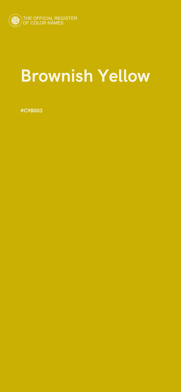 #C9B003 - Brownish Yellow color image