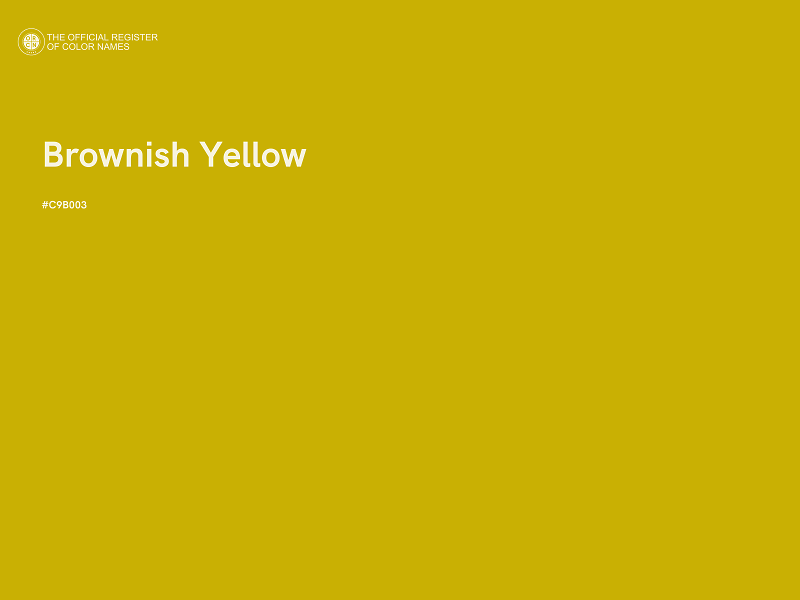 #C9B003 - Brownish Yellow color image