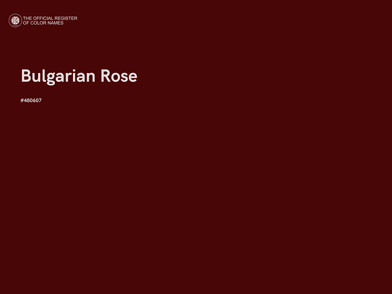#480607 - Bulgarian Rose color image