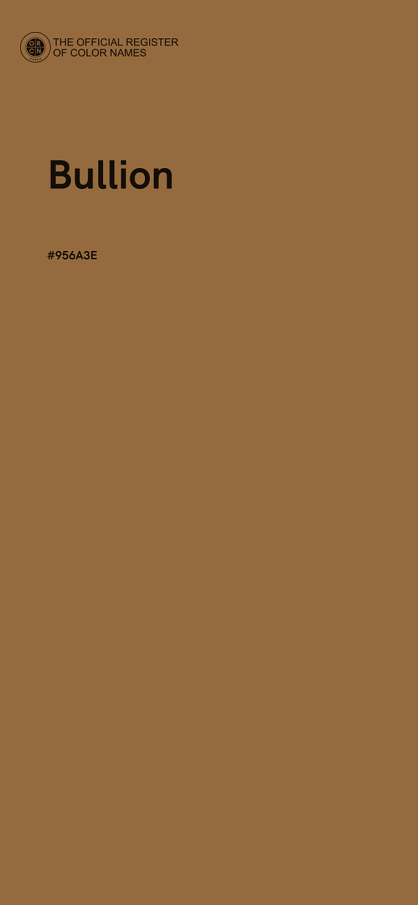 #956A3E - Bullion color image