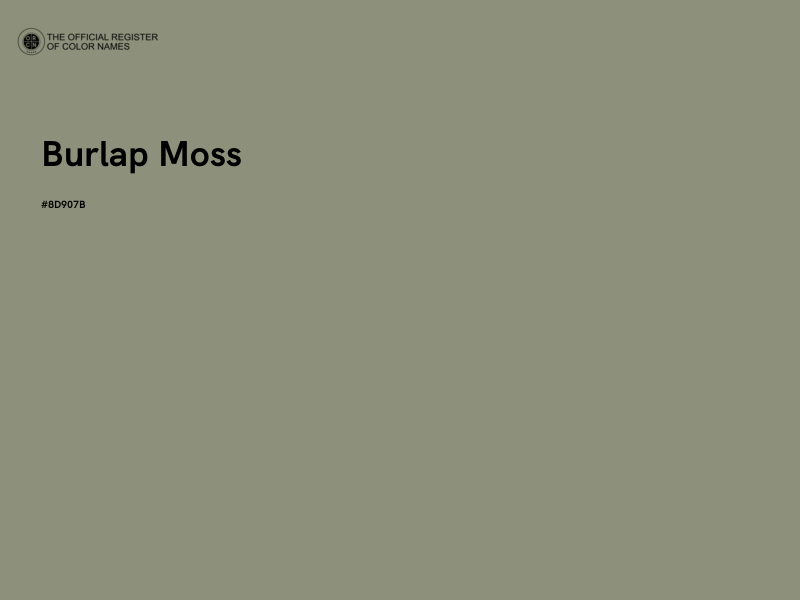 #8D907B - Burlap Moss color image