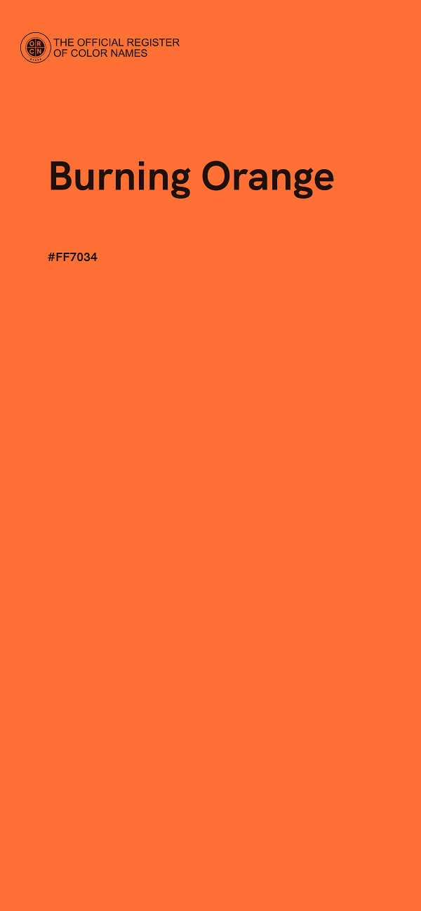 #FF7034 - Burning Orange color image