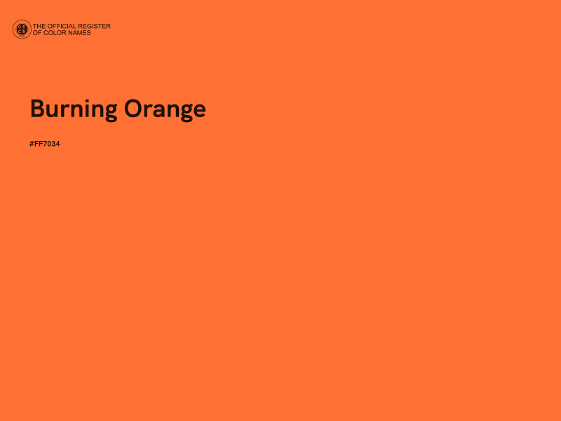 #FF7034 - Burning Orange color image