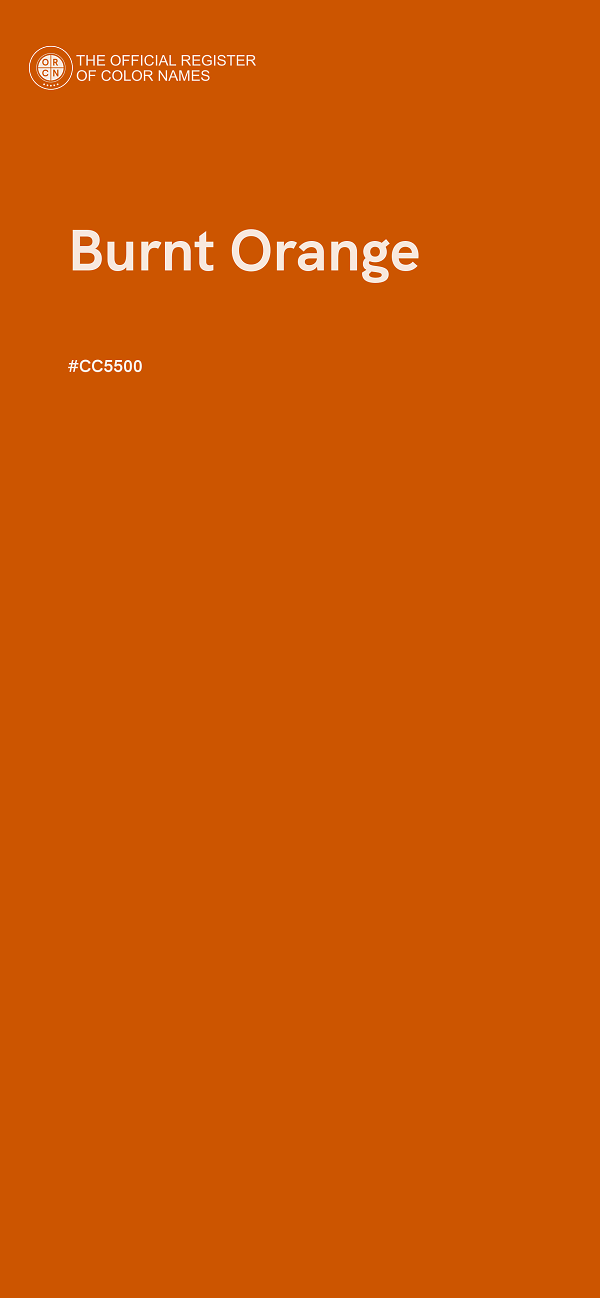 #CC5500 - Burnt Orange color image