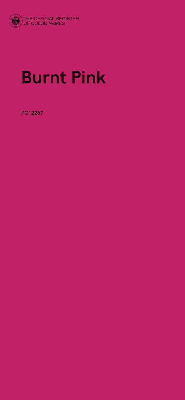 #C12267 - Burnt Pink color image