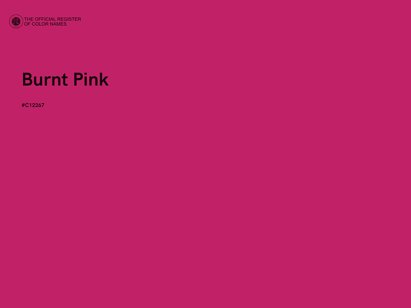 #C12267 - Burnt Pink color image