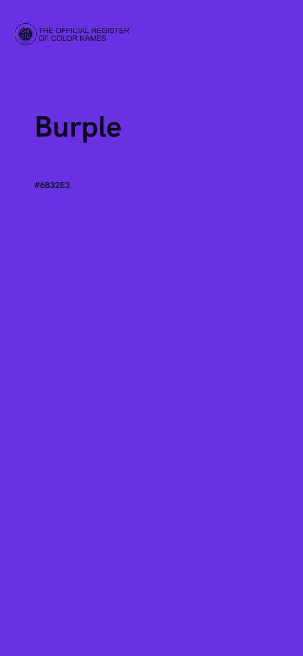#6832E3 - Burple color image