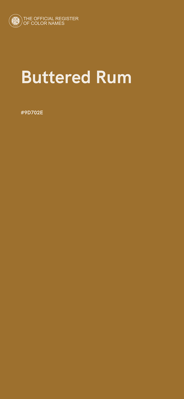 #9D702E - Buttered Rum color image