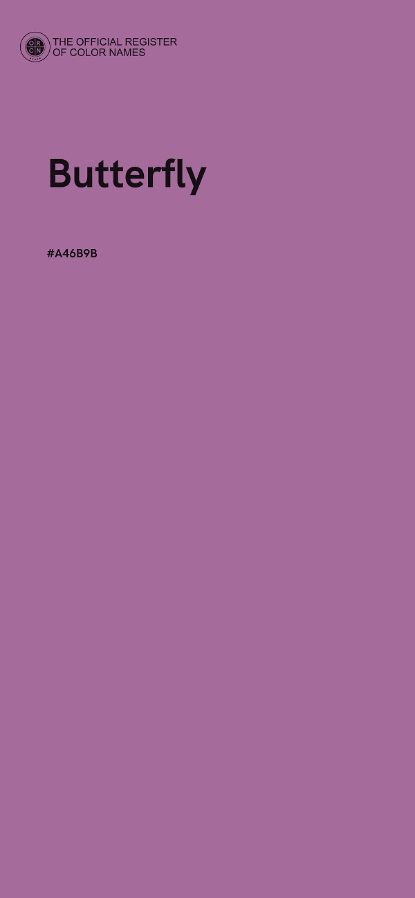#A46B9B - Butterfly color image