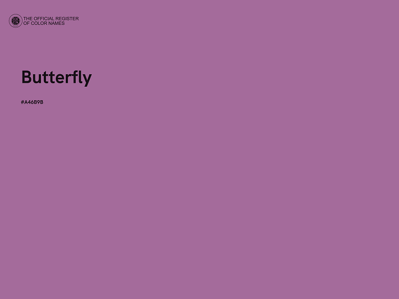 #A46B9B - Butterfly color image