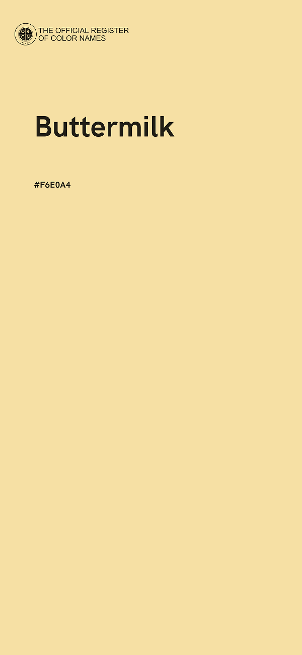 #F6E0A4 - Buttermilk color image