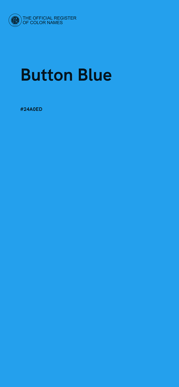 #24A0ED - Button Blue color image
