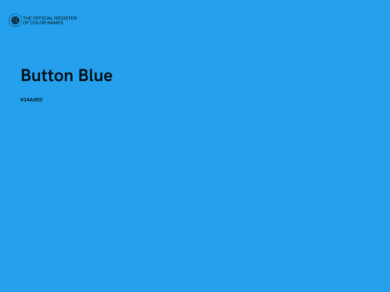 #24A0ED - Button Blue color image