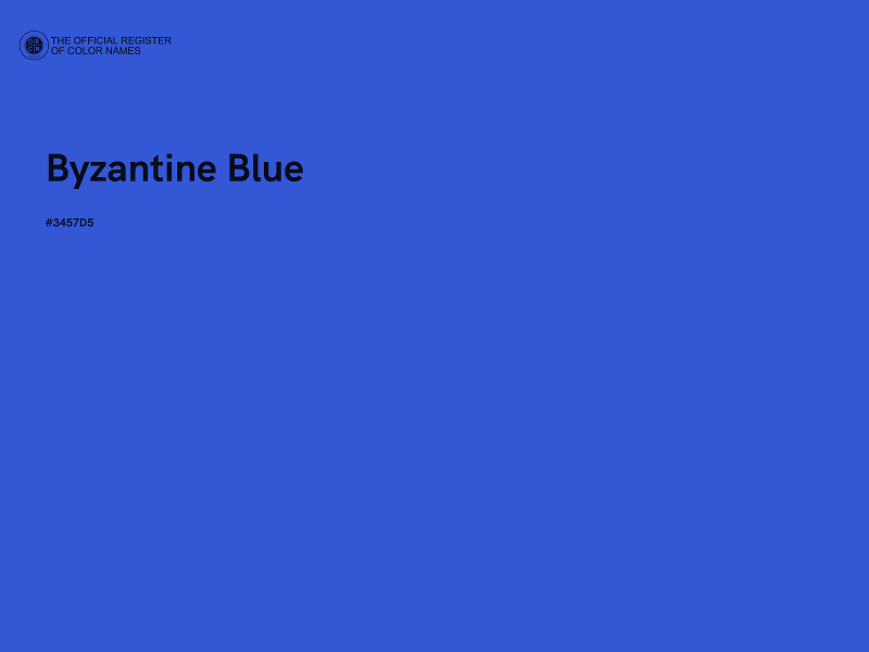 #3457D5 - Byzantine Blue color image