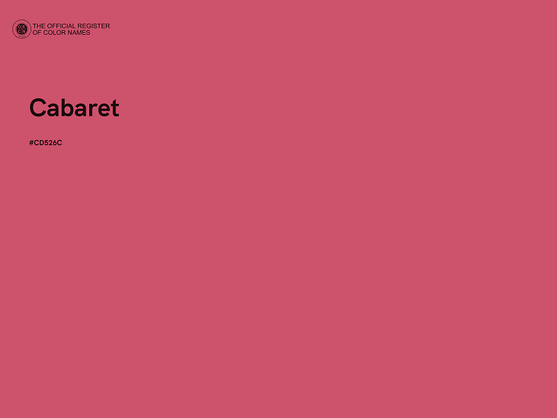 #CD526C - Cabaret color image