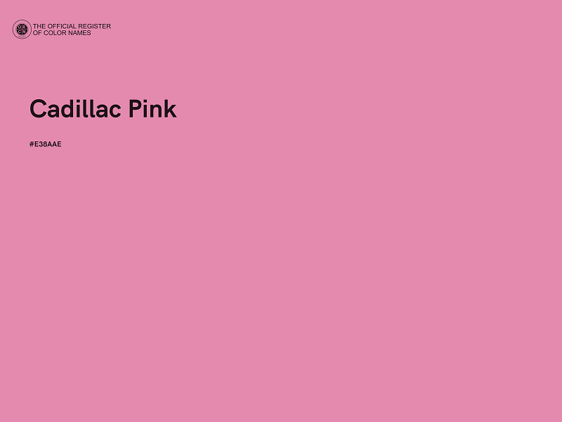 #E38AAE - Cadillac Pink color image