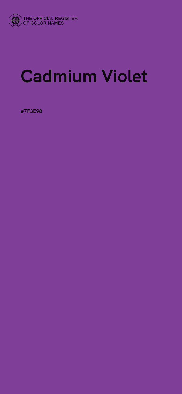 #7F3E98 - Cadmium Violet color image