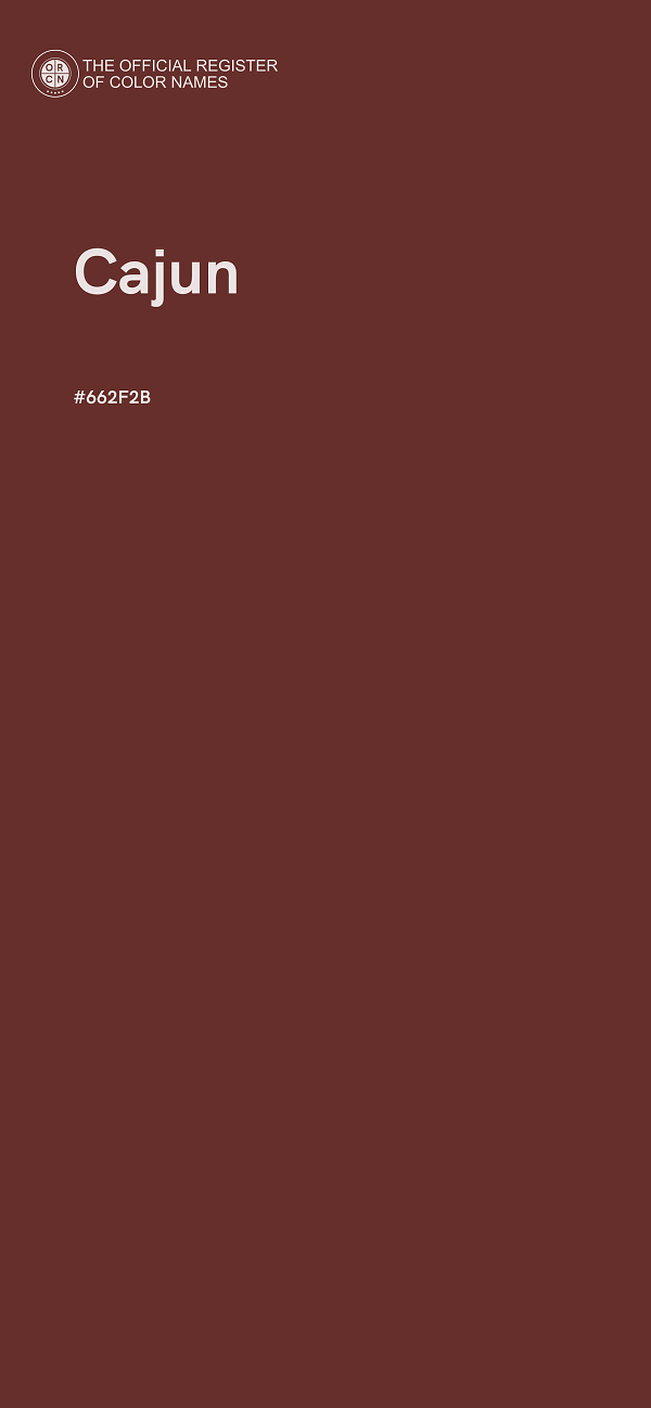 #662F2B - Cajun color image
