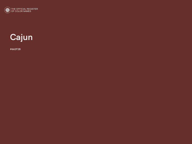 #662F2B - Cajun color image