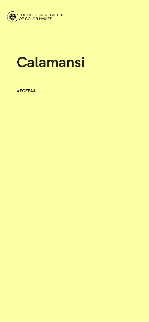 #FCFFA4 - Calamansi color image