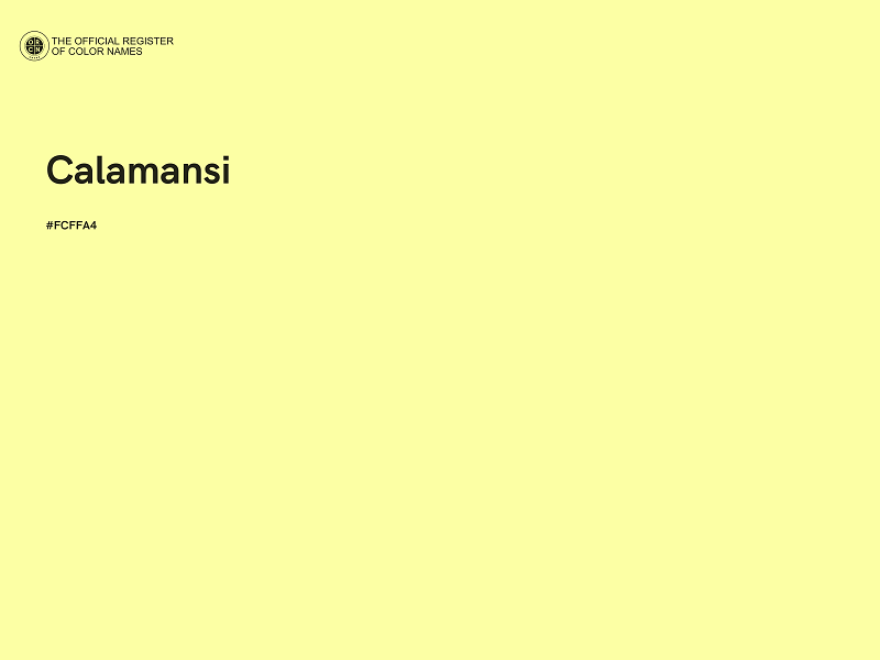 #FCFFA4 - Calamansi color image