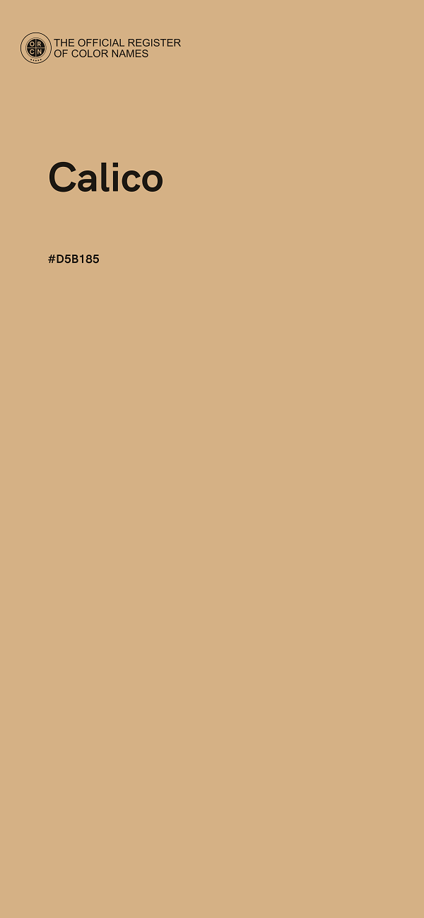 #D5B185 - Calico color image