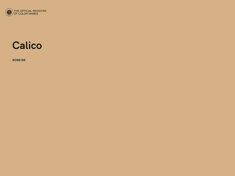 #D5B185 - Calico color image