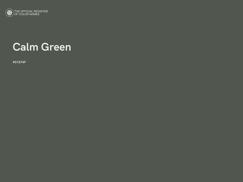 #51574F - Calm Green color image