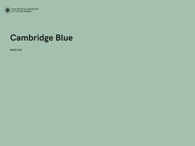 #A3C1AD - Cambridge Blue color image
