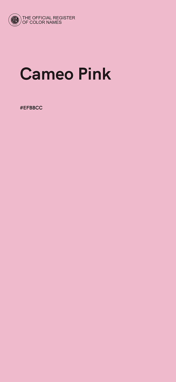 #EFBBCC - Cameo Pink color image