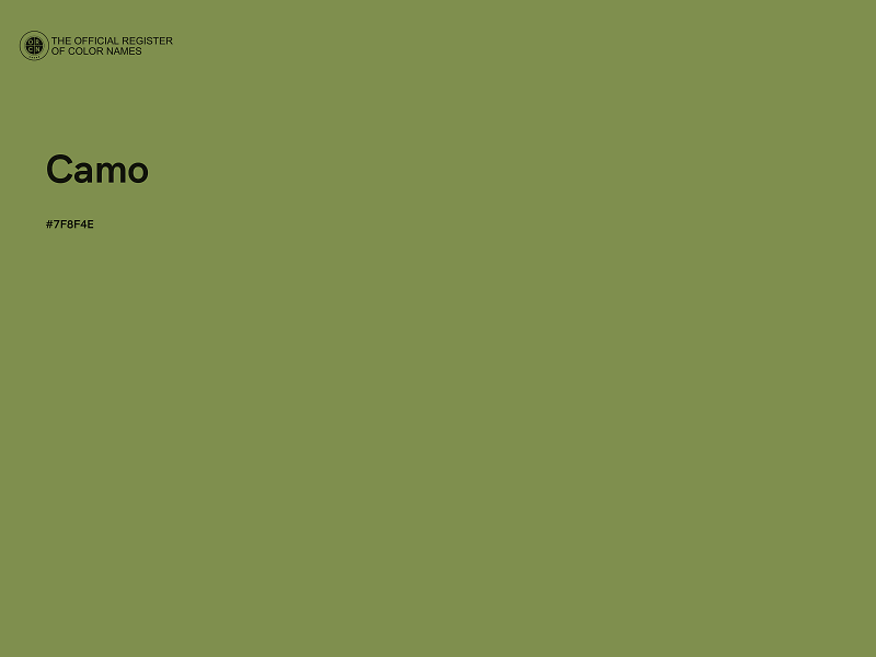 #7F8F4E - Camo color image