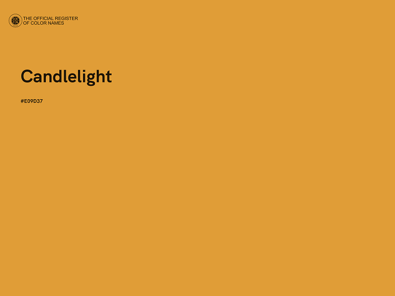 #E09D37 - Candlelight color image