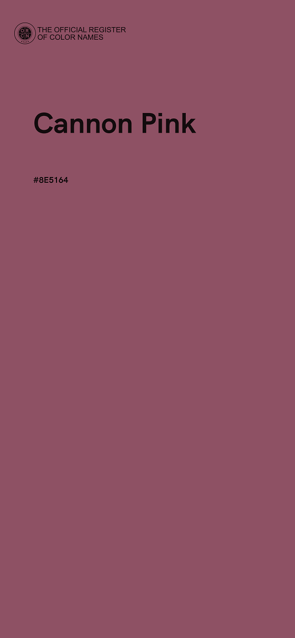 #8E5164 - Cannon Pink color image