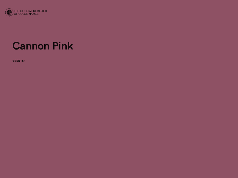 #8E5164 - Cannon Pink color image