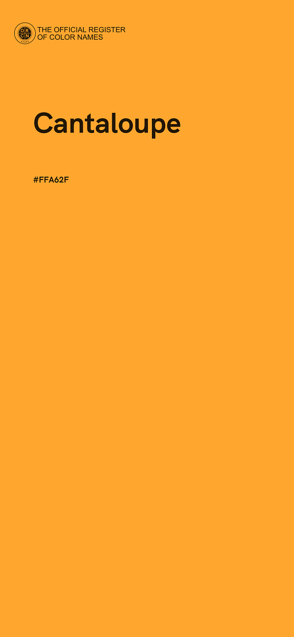 #FFA62F - Cantaloupe color image