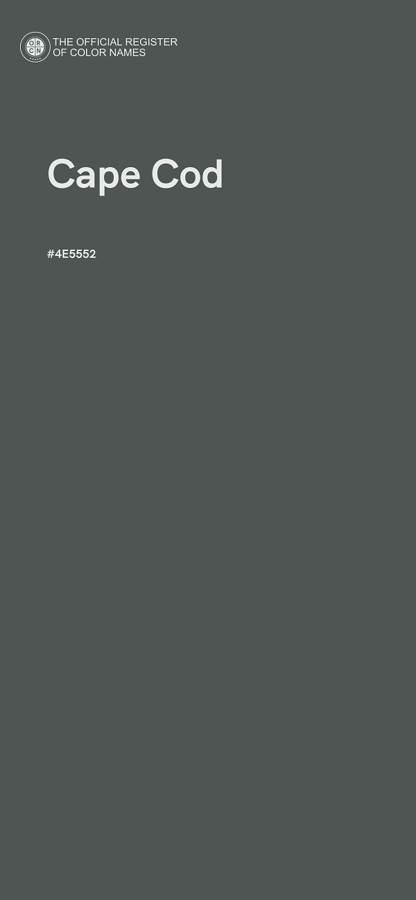#4E5552 - Cape Cod color image