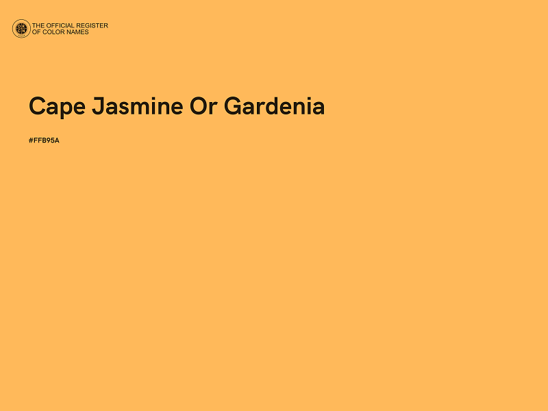 #FFB95A - Cape Jasmine Or Gardenia color image
