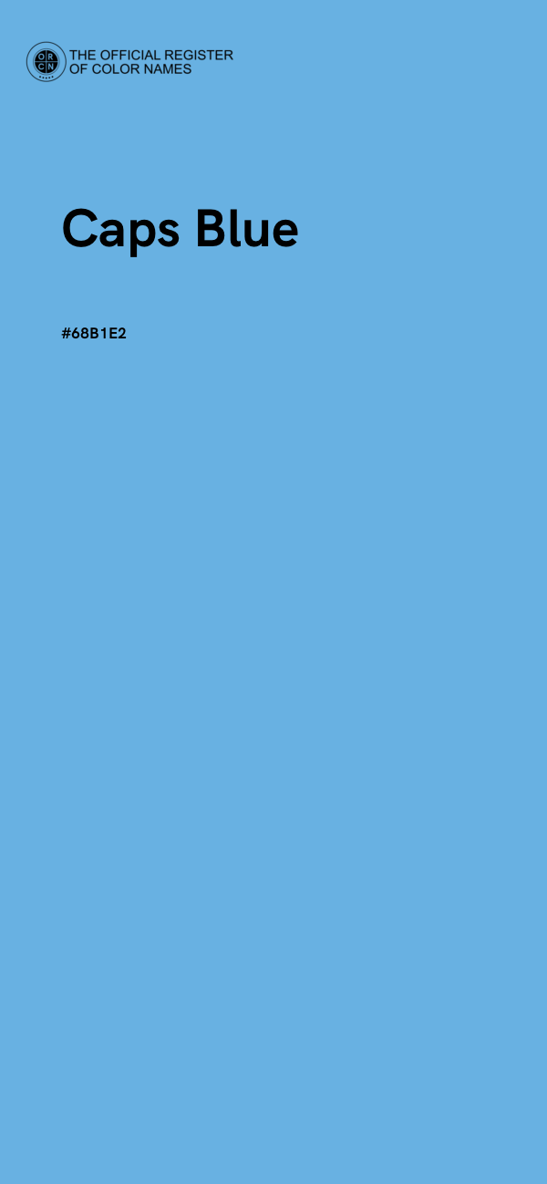 #68B1E2 - Caps Blue color image