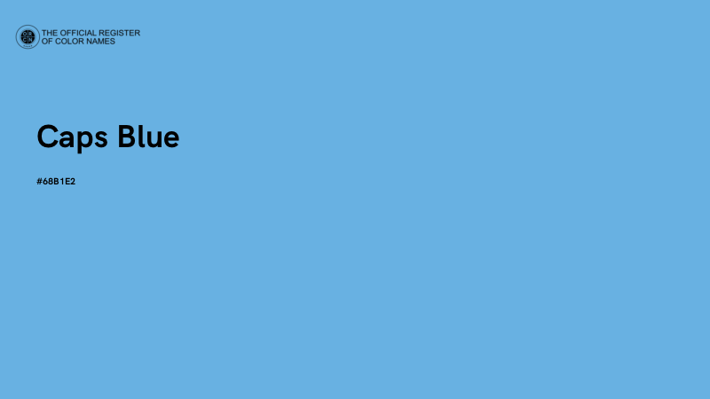 #68B1E2 - Caps Blue color image