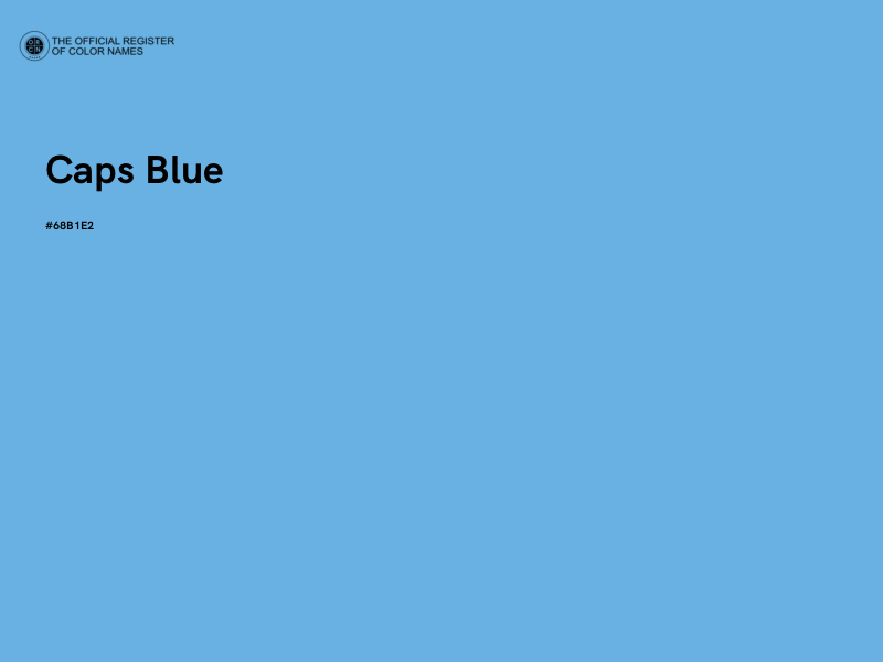 #68B1E2 - Caps Blue color image