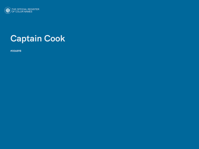 #00689B - Captain Cook color image
