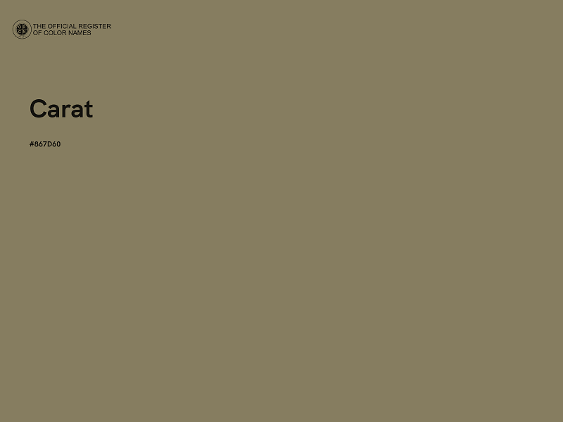 #867D60 - Carat color image