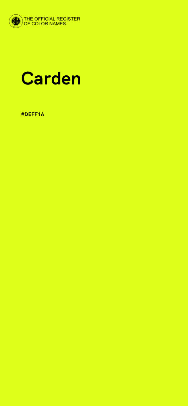 #DEFF1A - Carden color image